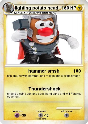 Pokemon lighting potato head