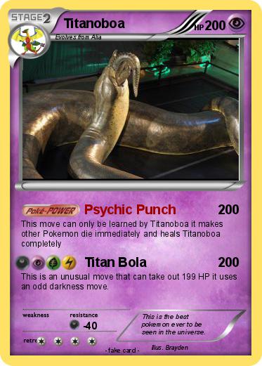 Pokemon Titanoboa