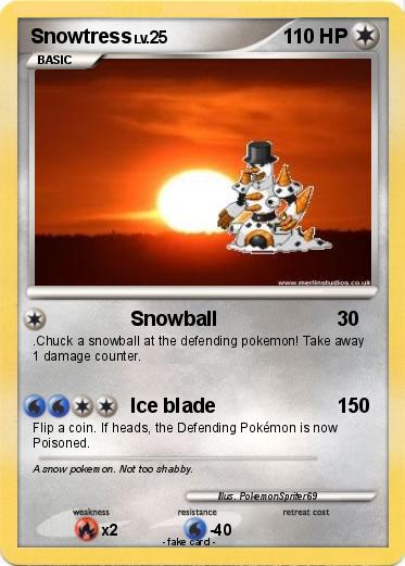 Pokemon Snowtress
