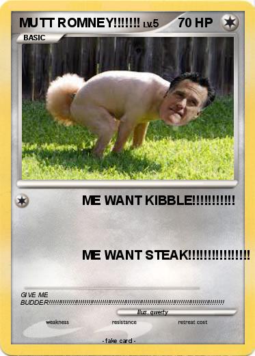 Pokemon MUTT ROMNEY!!!!!!!