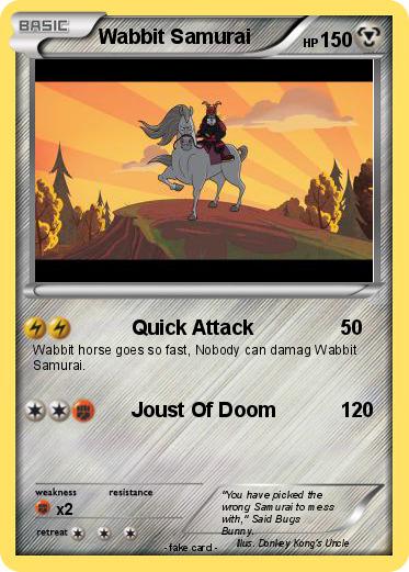 Pokemon Wabbit Samurai