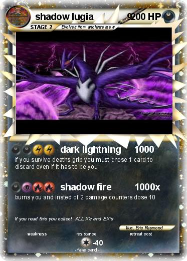 Pokemon shadow lugia             9.