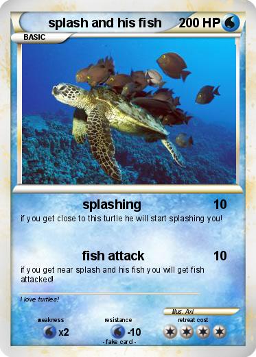 Pokemon splash and his fish