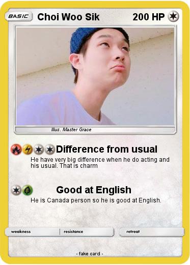 Pokemon Choi Woo Sik