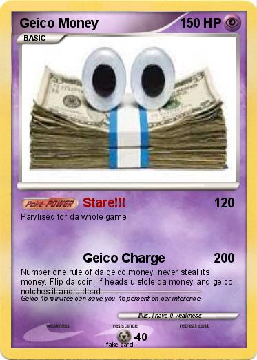 Pokemon Geico Money