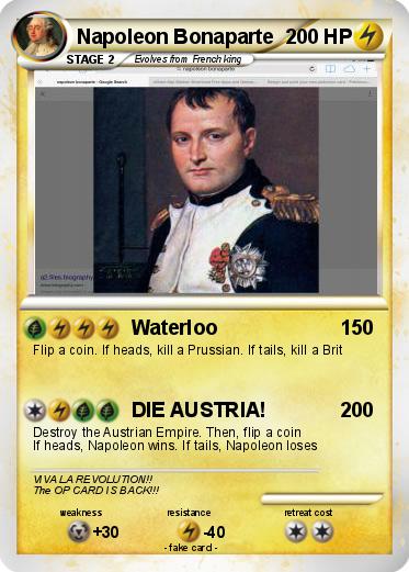 Pokemon Napoleon Bonaparte