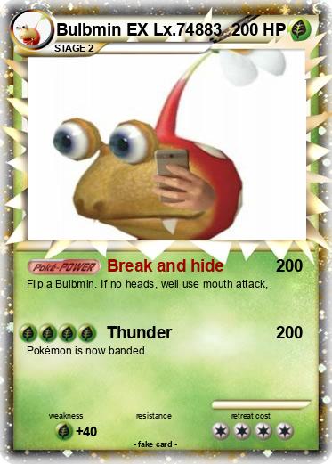 Pokemon Bulbmin EX Lx.74883
