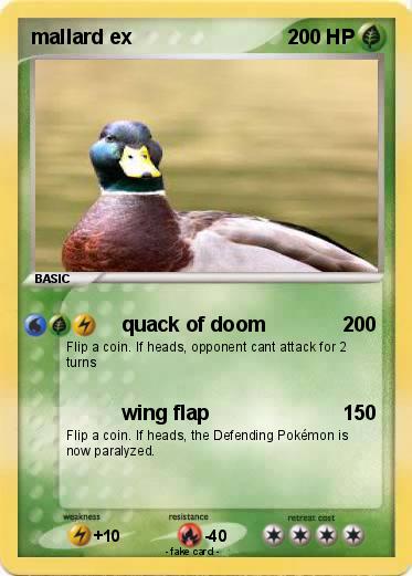 Pokemon mallard ex