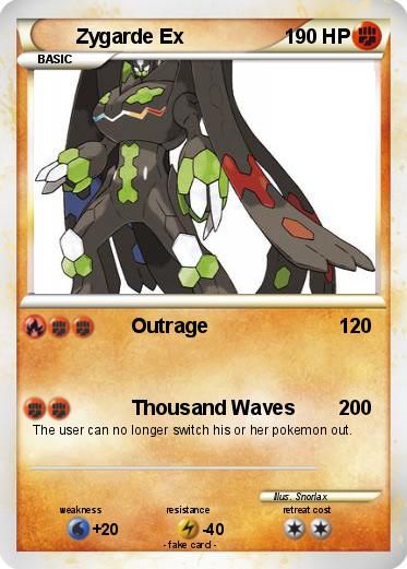 Pokemon Zygarde Ex