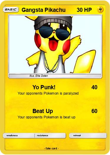 Pokemon Gangsta Pikachu