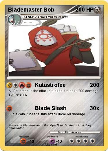 Pokemon Blademaster Bob