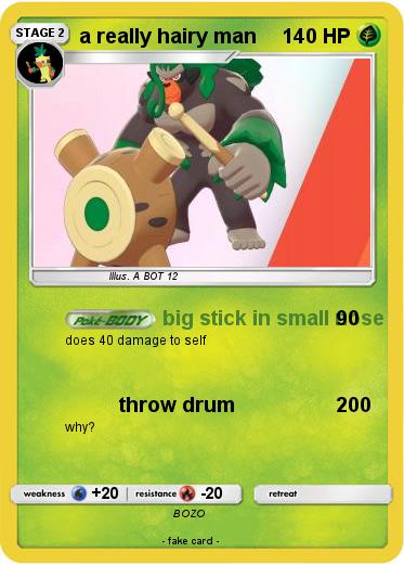 Pokemon a really hairy man