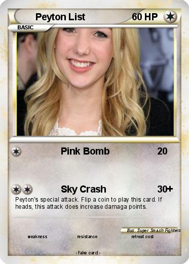 Pokemon Peyton List