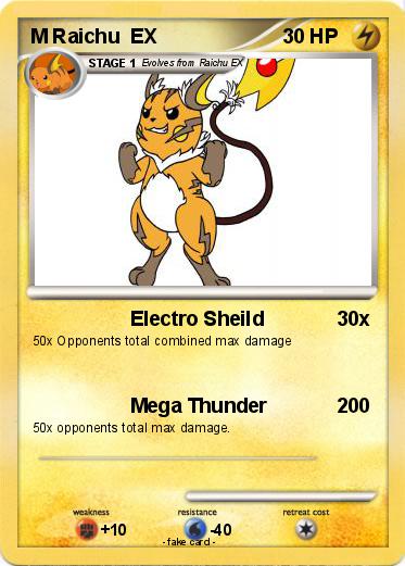 Pokemon M Raichu  EX