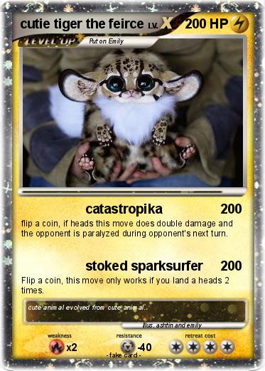 Pokemon cutie tiger the feirce