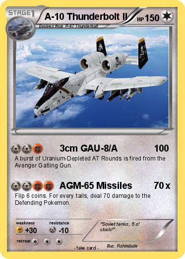 Pokemon A-10 Thunderbolt II