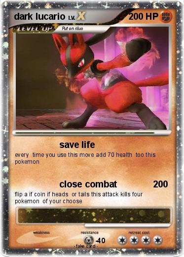 Pokemon dark lucario