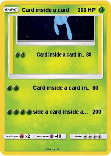 Pokemon Card inside a card