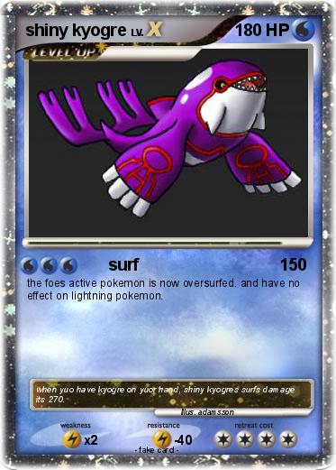 Pokemon shiny kyogre