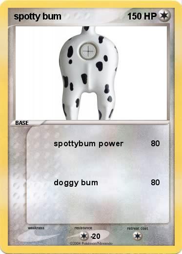 Pokemon spotty bum