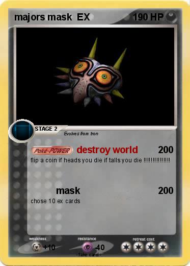Pokemon majors mask  EX