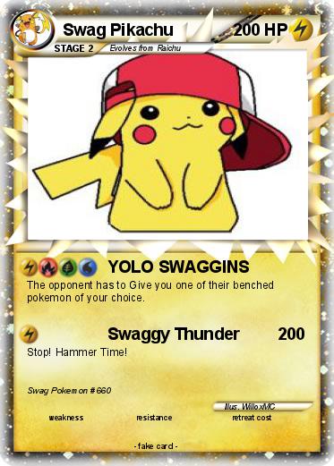 Pokemon Swag Pikachu