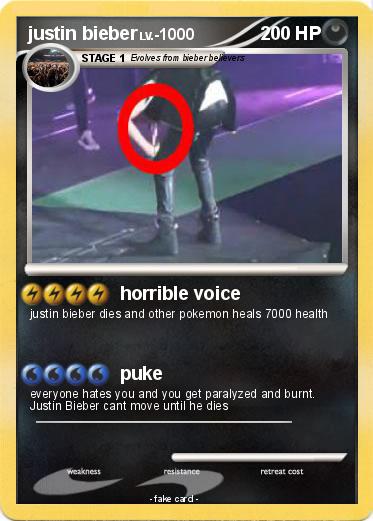 Pokemon justin bieber