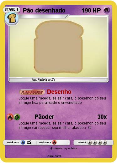 Pokemon Pão desenhado