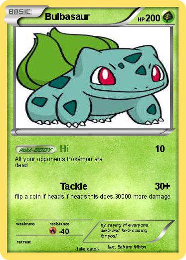 Pokemon Bulbasaur