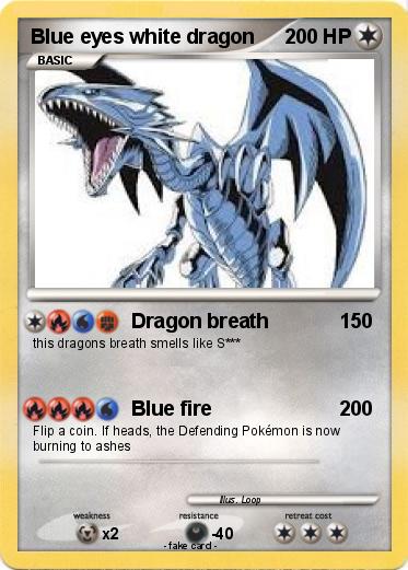 Pokemon Blue eyes white dragon