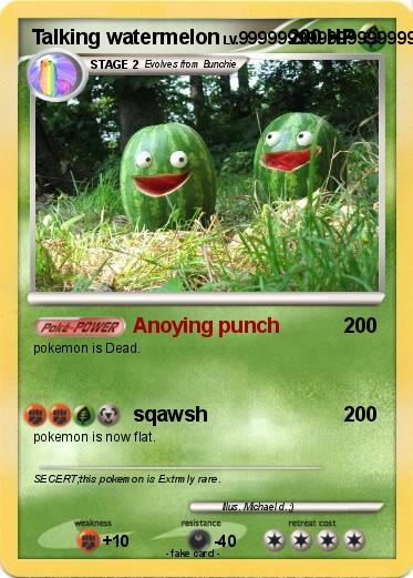 Pokemon Talking watermelon
