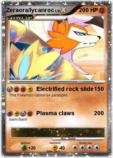 Pokemon Zeraora/lycanroc