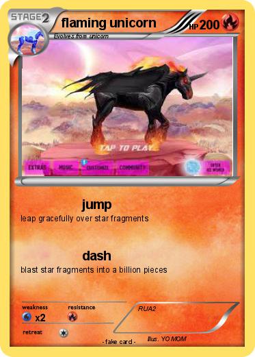 Pokemon flaming unicorn