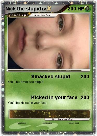 Pokemon Nick the stupid