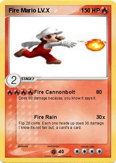 Pokemon Fire Mario LV.X