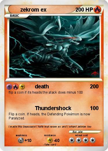Pokemon zekrom ex