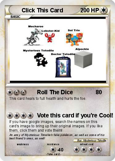 Pokemon Click This Card