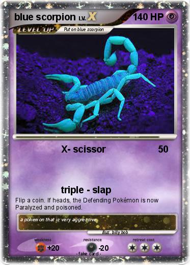 Pokemon blue scorpion