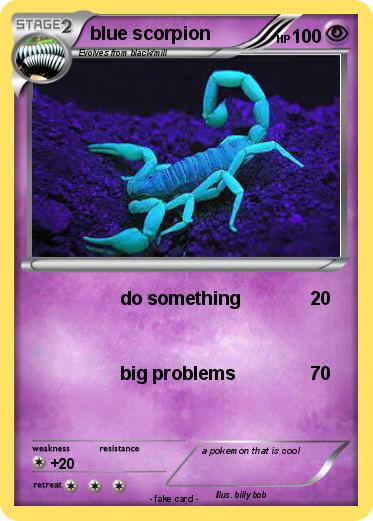 Pokemon blue scorpion
