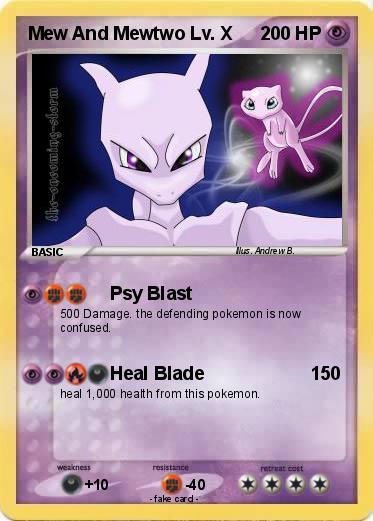 Pokemon Mew And Mewtwo Lv. X