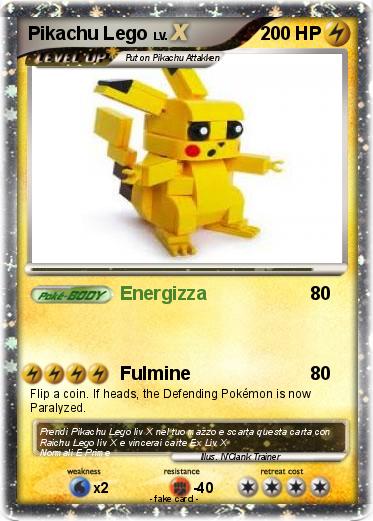 Pokemon Pikachu Lego