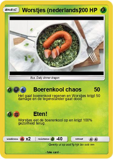 Pokemon Worstjes (nederlands)