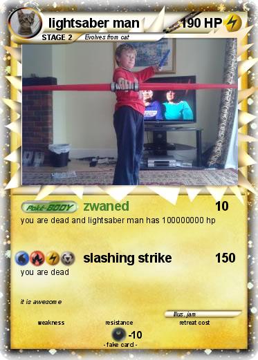 Pokemon lightsaber man