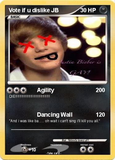 Pokemon Vote if u dislike JB