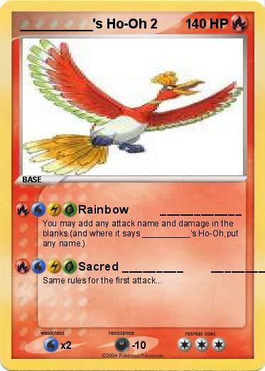 Pokemon __________'s Ho-Oh 2