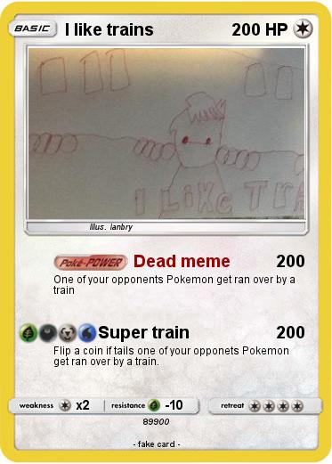 Pokemon I like trains