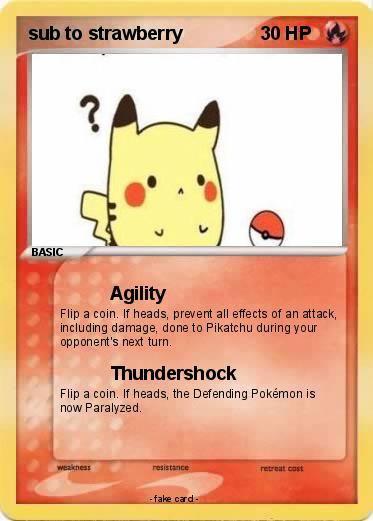 Pokemon sub to strawberry