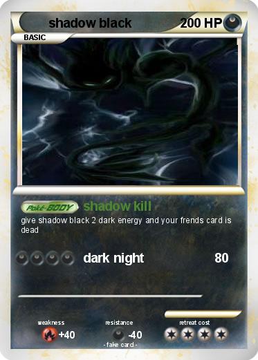 Pokemon shadow black