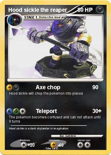 Pokemon Hood sickle the reaper