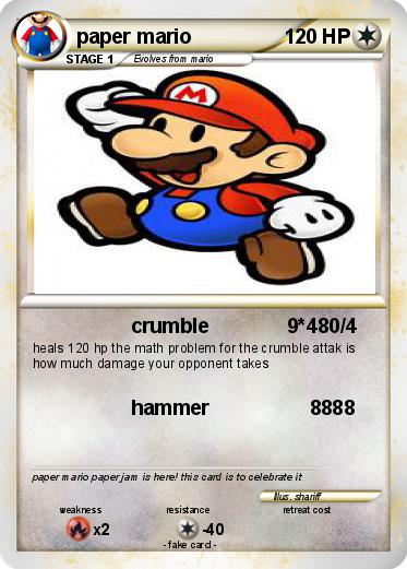 Pokemon paper mario